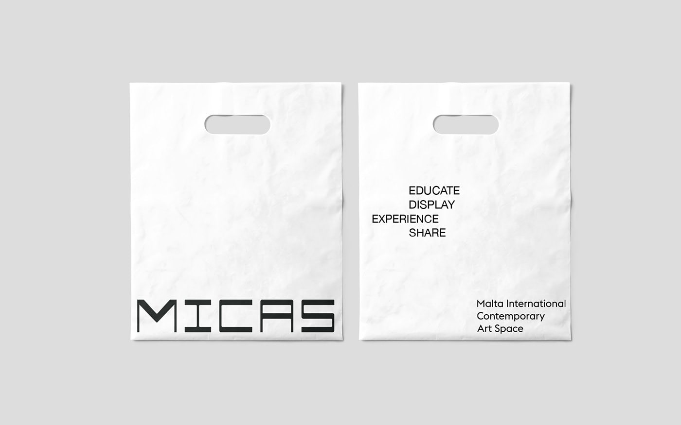 Mockup of MICAS Paper Bags