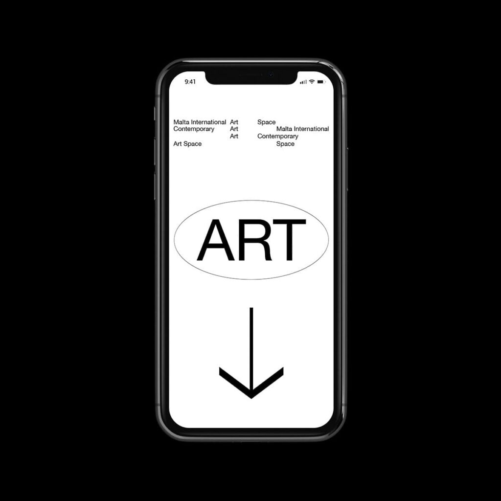 MICAS Mobile Website Displaying Art Section